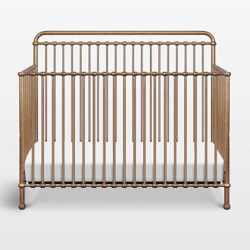 Namesake Winston Vintage Gold Iron 4-in-1 Convertible Crib