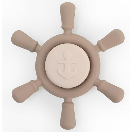 Suction Spinning Toy, Silicone Toddler Sensory Toys for Bath Toys Birthday Gift (Shifting Sand&Sand)