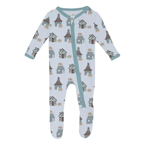 KicKee Baby & Toddler Zipper Footie – Ultra-Soft Viscose from Bamboo Pajamas with Flip Paws & Grips