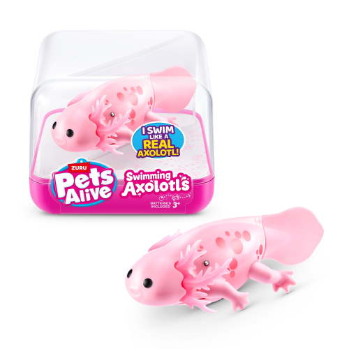 Pets Alive Axolotls Electronic Robot Toy for Kids, Swimming Bath & Pool Toy by ZURU