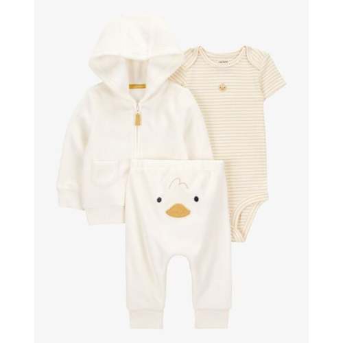 Baby 3-Piece Duck Little Cardigan Set - Ivory - Carter's | Carter's