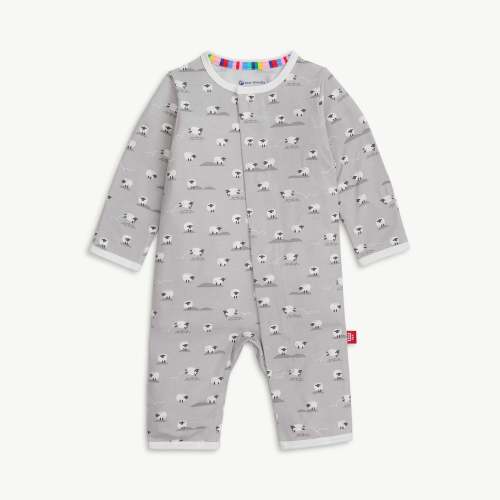 gray baa baa baby modal magnetic fuss free coverall – Magnetic Me
