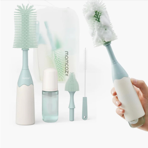 Momcozy Innovative Push-Press Design Bottle Brush Kit