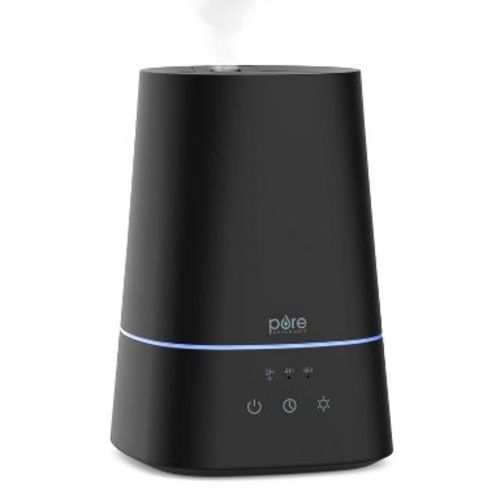 Pure Enrichment 3.7L Tank HUME Max Easy Top-Fill 3 Mist Settings Ultrasonic Cool Mist Humidifier Black: Bedroom & Baby Use, Quiet Operation