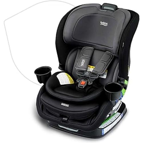 Britax Poplar Convertible Car Seat, 2-in-1 Car Seat with Slim 17-Inch Design, ClickTight Technology, Stone Onyx