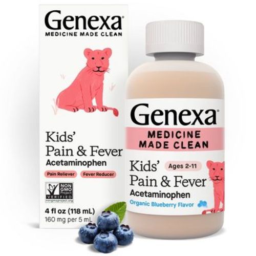 Genexa Kids' Acetaminophen Pain And Fever - Blueberry Liquid - 4 Fl Oz