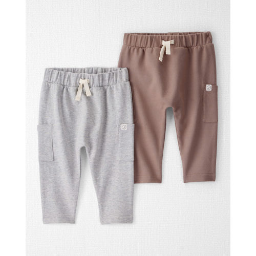 Baby 2-Pack Organic Cotton French Terry Joggers - Little Planet | Carter's