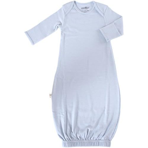 Woolino Infant Nightgown - 100% Superfine Merino Wool Baby Gowns - Newborn Sleeper Gown for Boy & Girl - 0-6 Months