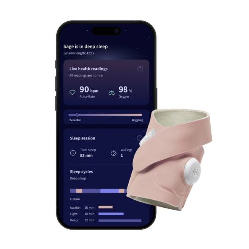 Owlet Dream Sock - FDA-Cleared Smart Baby Monitor with Live Health Readings and Notifications