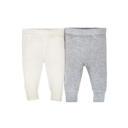 Gerber Newborn Baby Boy or Girl Unisex Organic Modern Cuff Active Pant, 2-pack