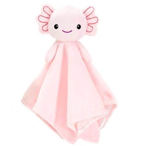 Axolotl Baby Blankie with Rattle