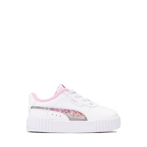 PUMA Carina 3.0 Jelly Stars Athletic Shoe - Baby / Toddler - White / Pink