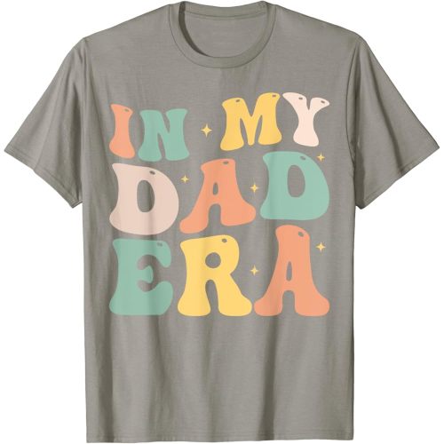 Funny In My Dad Era Lover Groovy Retro Daddy Fathers Day T-Shirt