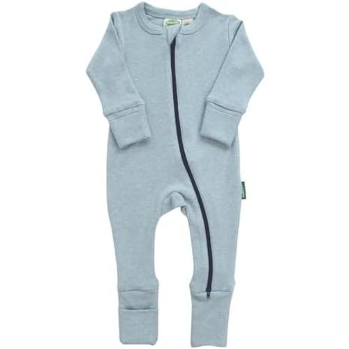 PARADE Organic Snuggle Soft Melange '2-Way' Zipper Romper