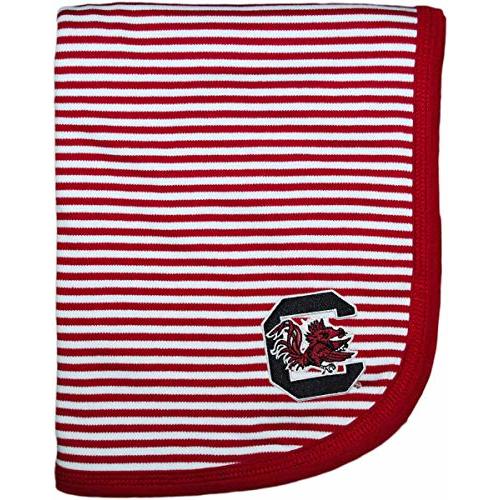 Creative Knitwear University of South Carolina Gamecocks Striped Baby and Toddler Blanket