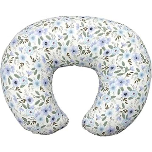 Nursing Pillow, Breastfeeding Pillows with Standard Size Removable Cover, Breast Feeding Pillow with Breathable Filling, Ergonomic Nursing Essentials for Bottle and Breastfeeding- Leaves…