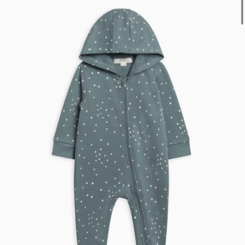 Greer Fleece Hooded Zipper Romper