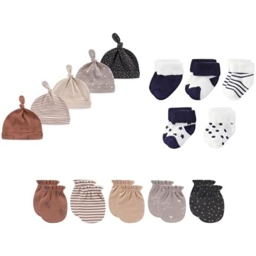 JELYLOVE Unisex Boy Girl Baby Hats Mittens Socks 15 Pack Cotton Infant Caps Gloves Newborn Accessories Set : Amazon.com.au: Clothing, Shoes & Accessories