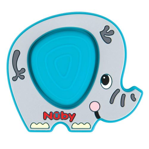 Nuby Teethe N' Pop Sensory Play Teether - Baby Teething Toy - 3+ Months - Elephant