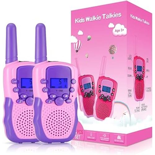 Selieve Toys for 5-12 Year Old Children's, Walkie Talkies for Kids 22 Channels 2 Way Radio Toy with Backlit LCD Flashlight, 3 Miles Range for Outside, Camping, Hiking