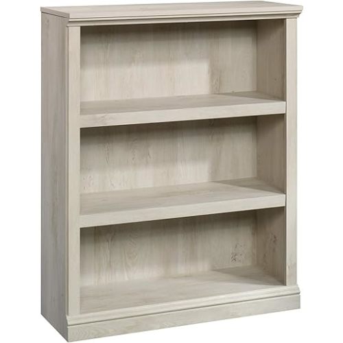 Sauder Miscellaneous Storage 3-Shelf Bookcase/ book shelf, Chalked Chestnut finish
