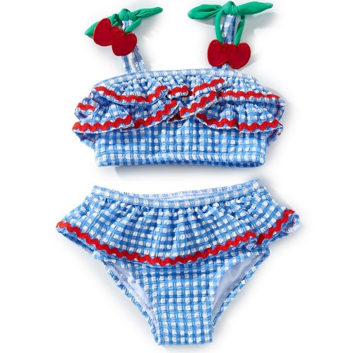 Adventurewear 360 Baby Girls 3-24 Months Cherry Gingham 2-Piece Swimsuit