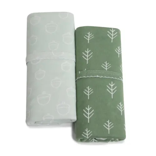 Bubba Nordic 2 Pack Jersey Wrap Avocado/Forest | Baby Bunting AU