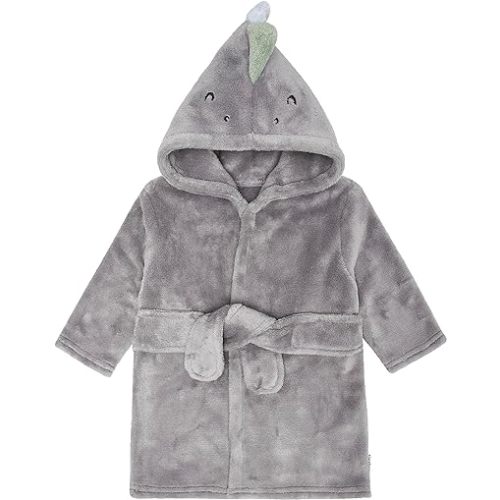 Gerber Unisex Baby Plushy Soft Hooded Animal Character Bathrobe