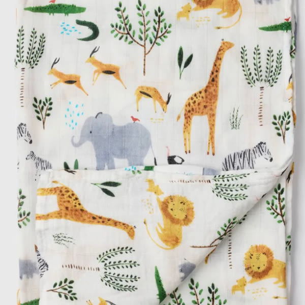 Muslin Swaddle - Safari Jungle