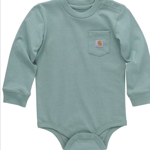 Kids' Long-Sleeve Pocket Bodysuit (Infant) | Baby Girl (0-24M) | Carhartt
