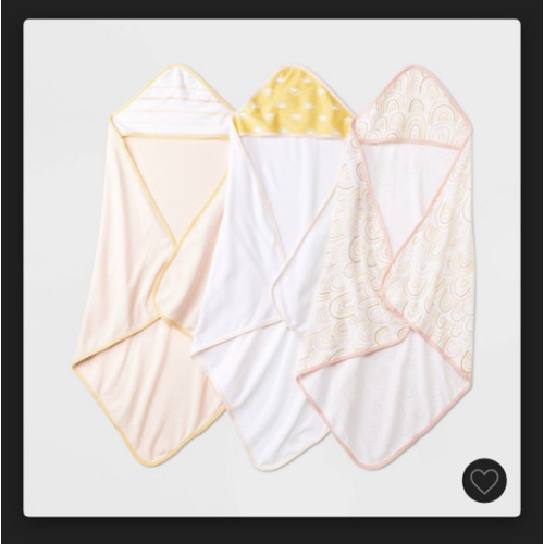 Baby Girls' 3pk Hooded Towel - Cloud Island™