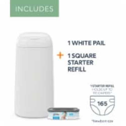 Diaper Genie® Classic Square Diaper Pail with Refill, 1 ct
