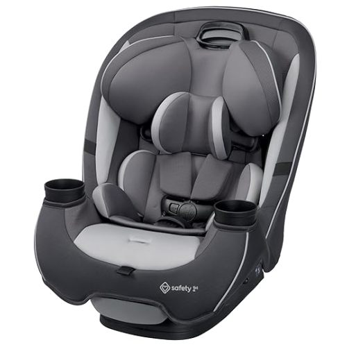 Safety 1st Grow and Go All-in-One Slim Convertible Car Seat, Rear Facing, 5-40 lbs, Forward Facing (30–65 lbs), High Back Booster Seat 40-100 pounds, Iron Frost