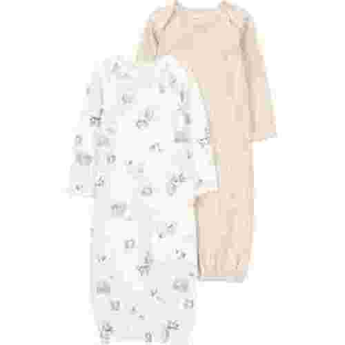 Carter's Child of Mine Baby Unisex Gown, 2-Pack, Sizes Newborn-0/3 Months
