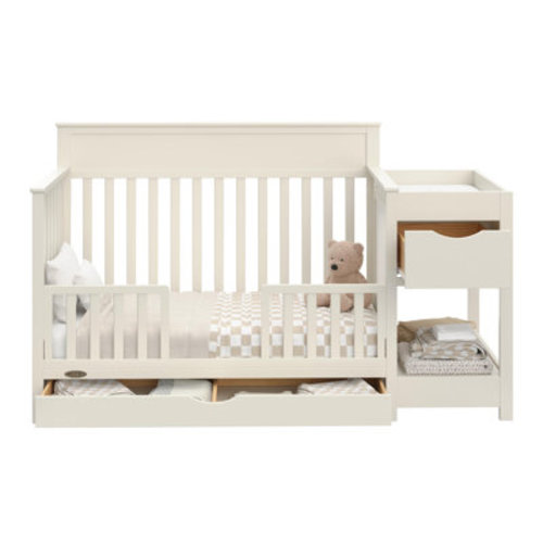 Shiloh 5-In-1 Convertible Crib And Changer | Wayfair