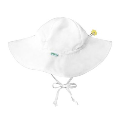 Green Sprouts Baby/Toddler UPF 50+ Eco Brim Hat - White - 0/6 Months