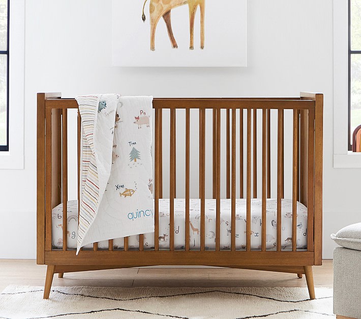 Pottery Barn Kids west elm x pbk Mid-Century Convertible Crib - White