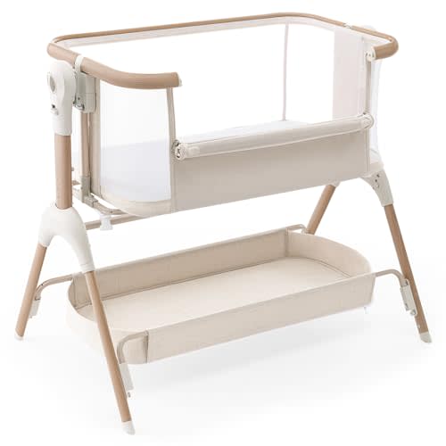 HARPPA Cuddly Signature Baby Bassinet - BSA & JPMA Certified, Ultra-Breathable and Completely Washable Mattress
