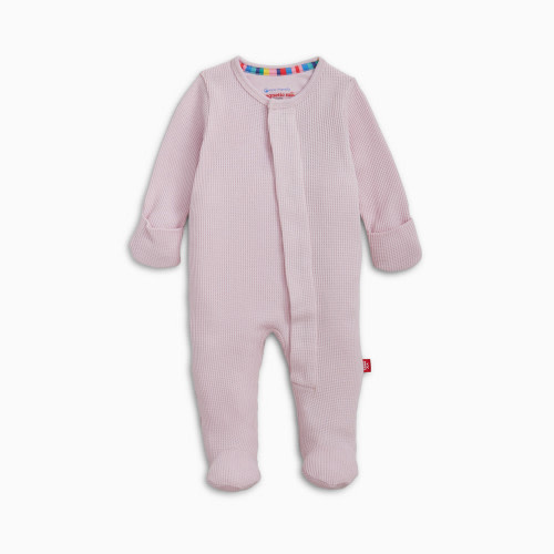 Magnetic Me Waffle Magnetic Footie - Lilac Snow, Newborn