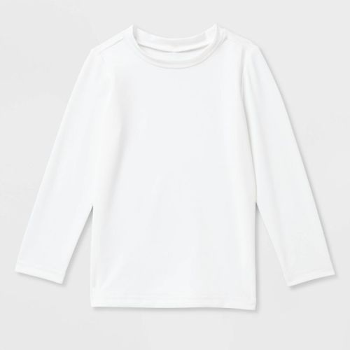 Toddler Long Sleeve Solid Swim Rash Guard Top - Cat & Jack™