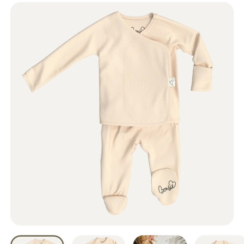 Footie - Oat – Bonsie Skin to Skin Babywear