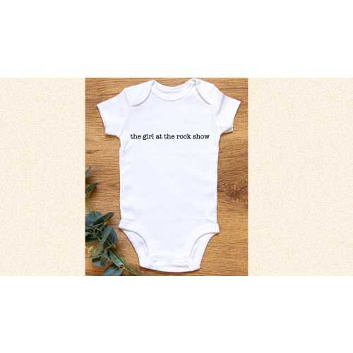 Girl at the Rock Show Baby Onesie