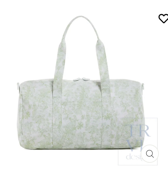 Duffel - Weekender - Bunny Toile Green
