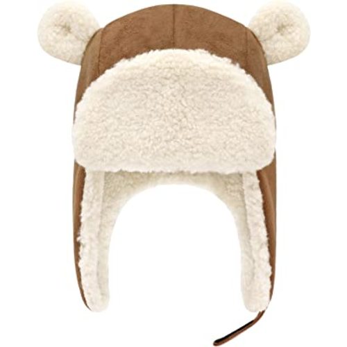 Baby Winter Hat Sherpa Toddler Winter Hat Boy Baby Girl Hats Infant Winter Hat with Bear Ears Baby Beanie Toddler Hat