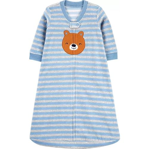 Carter's Unisex Baby Sleep Bag (Blue Stripe Bear, 6-9 Months)