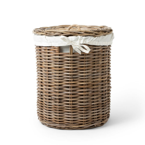 August Grove® Rattan Laundry Basket Large | Wayfair