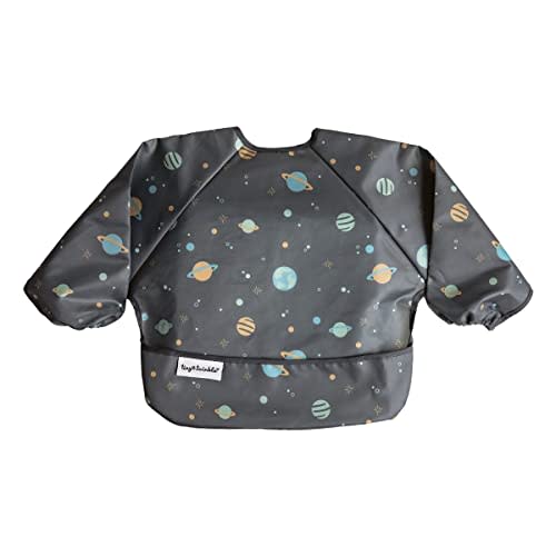 Tiny Twinkle Mess Proof Baby Bib, Full Sleeve Bib Outfit, Waterproof Bib for Toddlers, Machine Washable, Tug Proof Closure