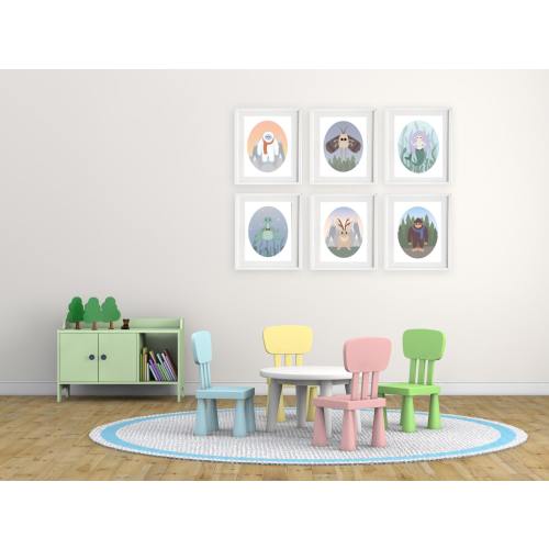 Cryptozoology Children's Art - Crypto Critters PDF Download - 6 Prints