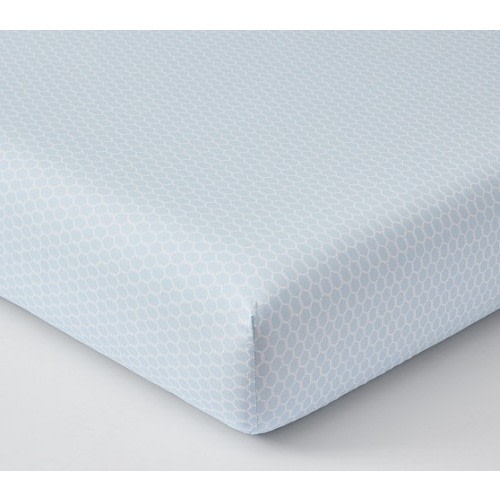 AERIN Trellis Organic Crib Fitted Sheet | Pottery Barn Kids