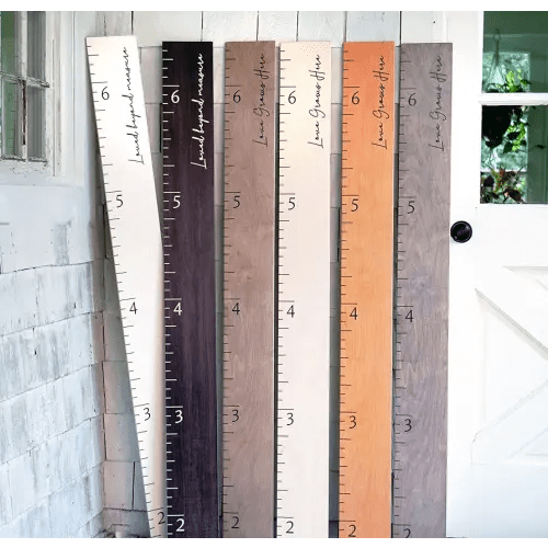 Wooden Growth Chart - Personalized Height Ruler for Wall Kids, Growth Chart for Wall, Wall Ruler for Kids Height, Height Chart for Kids, Kids Height Wall Chart - Short & Regular Size